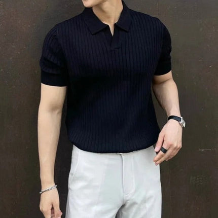 Van Hallen Melbourne | Men's Slim Fit Polo Shirt | Breathable Cotton | Short Sleeve | Classic White & Elegant Black | M, L, XL | Modern Collar Style | Timeless Sophistication | Ideal for Casual & Workwear