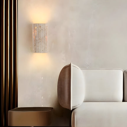 StoneGlow Indoor Wall Lighting | Natural Stone LED Lamp | Artistic Ambiance Enhancement | Energy-Efficient Warm White Light | Elegant Home Interior Décor
