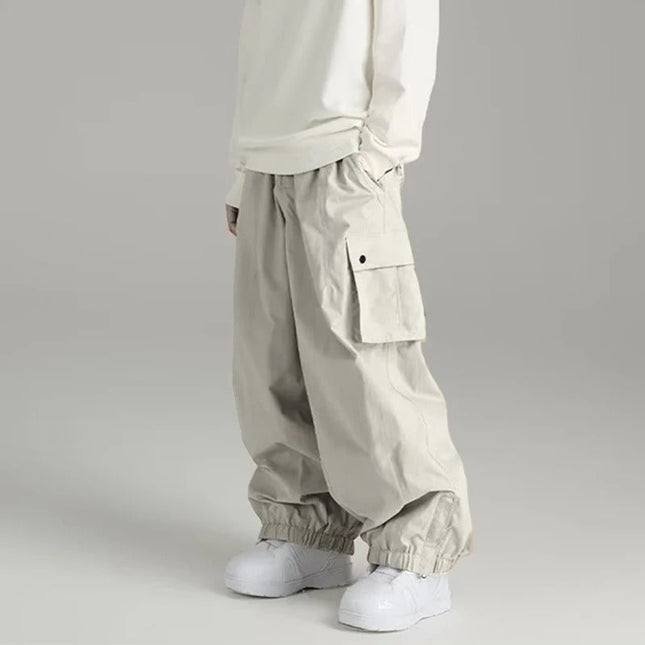 Unisex | Warm Baggy Ski Pants | Cold Weather Gear | Roomy Fit | Practical Pockets | Outdoor Activities | Men's & Women's Comfort | Winter Sports Wear