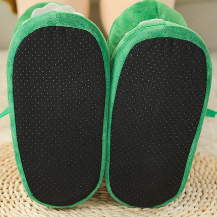 Fun Crocodile Inspired Slippers with Playful Opening Mouth | Warm Cotton Lining | Non-Slip Sole | Sizes 3.5-5, 6-8 | Cozy Indoor Footwear for Home | Unique Gift for Family and Friends