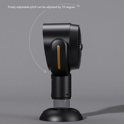 Rechargeable Portable Kitchen Exhaust Fan | 3000mAh Battery | Type C Charging | Negative Ion Air Purifier | Cooling Filter & Oil Collection | Quiet Operation | Smoke & Odor Eliminator | Black-Gold