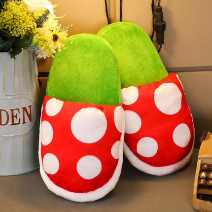 Anime-Inspired Cozy Piranha Plant Slippers | Plush Upper | Memory Foam Midsole | Warm Cotton Comfort for Gamers | Easy Maintenance | Unique Fun Design | Ideal for Lounging and Themed Gatherings