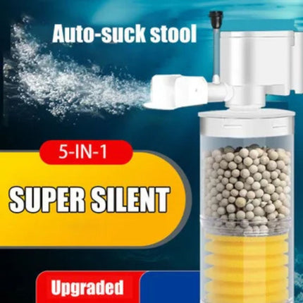 Aquarium Water Cleaning System | Fish Tank Debris Remover | Oxygen Booster | Versatile Siphon Function | 800L/H to 1800L/H Power Options | Enhance Aquatic Habitats | Easy Installation