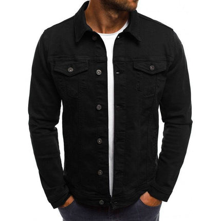 Armoire Melbourne Men's Casual Cotton Denim Jacket | Stylish Design | Perfect Fit | Functional Pockets | Durable Construction