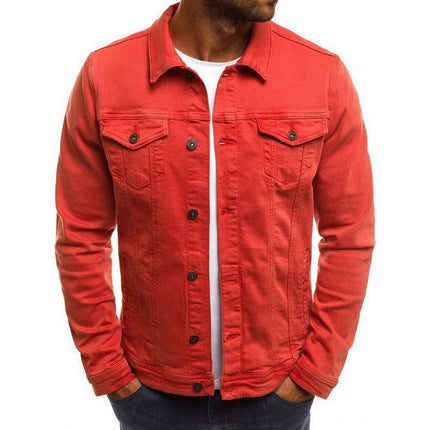 Armoire Melbourne Men's Casual Cotton Denim Jacket | Stylish Design | Perfect Fit | Functional Pockets | Durable Construction