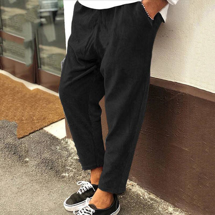 Armoire Melbourne Men's Comfortable Corduroy Trousers | Versatile Fit | Premium Quality Fabric | All-Season Wear | Easy Care | Perfect for Casual Outings | Timeless Style