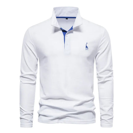 Men's Long Sleeve Polo | Comfortable Tailored Fit | Classic Casual Design | Versatile for Any Occasion | Pairs with Jeans or Chinos | Stylish Collar | Timeless Wardrobe Essential