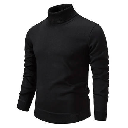 Armoire Melbourne Men's Classic Virgin Wool Turtleneck Sweater | Soft & Warm | Versatile Style | Easy Care | Timeless Design for Casual & Formal Wear | Winter Essential