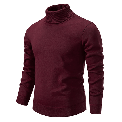Armoire Melbourne Men's Classic Virgin Wool Turtleneck Sweater | Soft & Warm | Versatile Style | Easy Care | Timeless Design for Casual & Formal Wear | Winter Essential