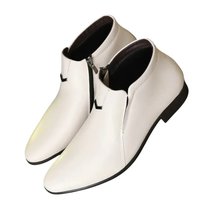 Men's Leather Ankle Boots | High-Quality Leather | Zip Closure | Sophisticated Design | Durable & Luxurious | Versatile Style | Comfortable for Office & Weekend Wear
