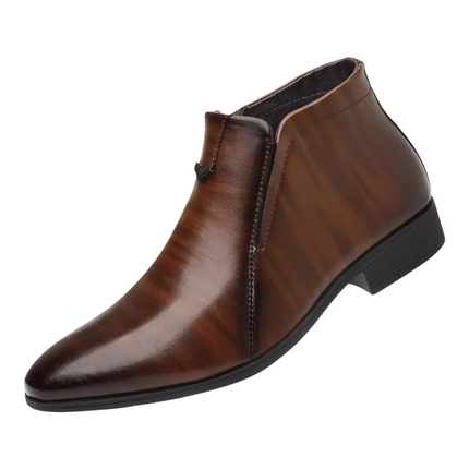 Men's Leather Ankle Boots | High-Quality Leather | Zip Closure | Sophisticated Design | Durable & Luxurious | Versatile Style | Comfortable for Office & Weekend Wear