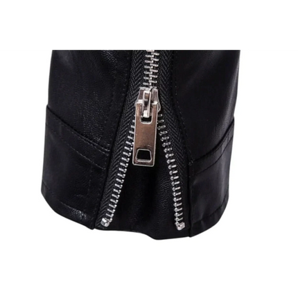 Men's High-Grade Leather Biker Jacket | Classic Biker-Influenced Design | Durable and Comfortable | Belted Waist and Zippered Pockets | Timeless Style for Everyday Wear | Elevates Your Look