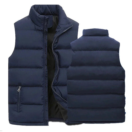 Men's Lightweight Insulated Vest | Modern Sleek Design | Full-Zip Front | Zippered Pockets | Durable Material | Perfect for Layering | Stylish and Warm | Ideal for Transitional Weather