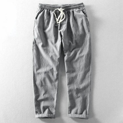 Men's Slim Fit Lightweight Trousers | Breathable Fabric | Wrinkle-Resistant | Deep Pockets | Zip Closure | Ultimate Comfort | Effortless Style | Perfect for Casual and Sophisticated Occasions
