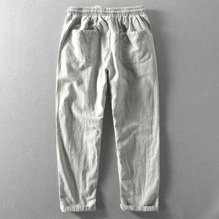Men's Slim Fit Lightweight Trousers | Breathable Fabric | Wrinkle-Resistant | Deep Pockets | Zip Closure | Ultimate Comfort | Effortless Style | Perfect for Casual and Sophisticated Occasions