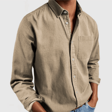 Armoire Melbourne Men's Slim Fit Shirt | Breathable Cotton | Versatile for Casual & Formal Occasions | Durable & Easy Care