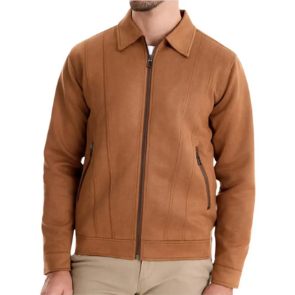 Men's Autumn Suede Jacket | High-Quality Material | Classic Fit | Versatile Colors | Functional Design | Zip-Up Front | Tailored Collar | Adjustable Waist | Multiple Pockets | Luxurious Feel | Sizes Available