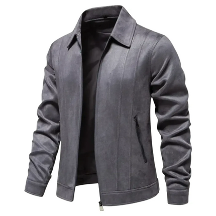 Men's Autumn Suede Jacket | High-Quality Material | Classic Fit | Versatile Colors | Functional Design | Zip-Up Front | Tailored Collar | Adjustable Waist | Multiple Pockets | Luxurious Feel | Sizes Available