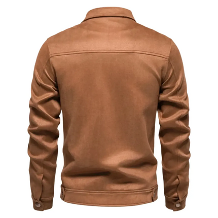 Men's Autumn Suede Jacket | High-Quality Material | Classic Fit | Versatile Colors | Functional Design | Zip-Up Front | Tailored Collar | Adjustable Waist | Multiple Pockets | Luxurious Feel | Sizes Available