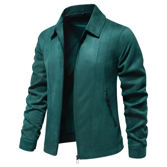 Men's Autumn Suede Jacket | High-Quality Material | Classic Fit | Versatile Colors | Functional Design | Zip-Up Front | Tailored Collar | Adjustable Waist | Multiple Pockets | Luxurious Feel | Sizes Available