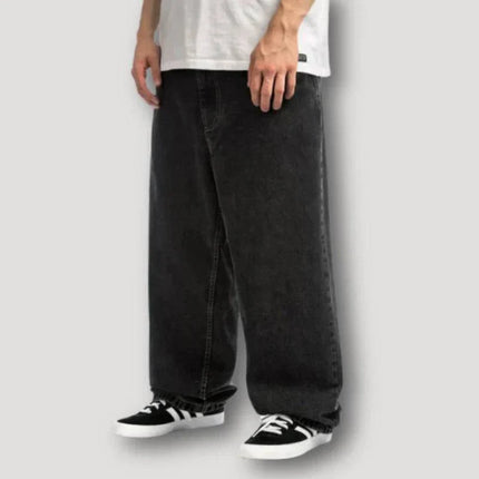 Men's Vintage Wash Relaxed Fit Denim Jeans | Soft Breathable Fabric | Effortlessly Cool Style | Faded Distressed Look | Casual Day or Evening Wear | Timeless Wardrobe Essential