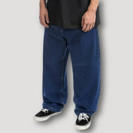 Men's Vintage Wash Relaxed Fit Denim Jeans | Soft Breathable Fabric | Effortlessly Cool Style | Faded Distressed Look | Casual Day or Evening Wear | Timeless Wardrobe Essential