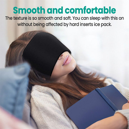 Hot & Cold Therapy Headband | Migraine Relief | Lightweight Gel Design | Safe Drug-Free Solution | Snug Fit | Soothes Pain at Home Work Travel | Versatile Heating & Cooling | Medical-Grade Gel Comfort