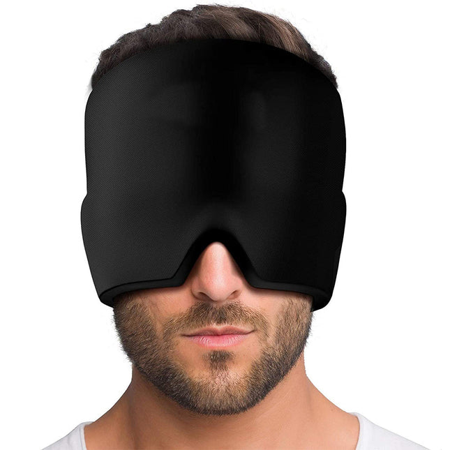 Hot & Cold Therapy Headband | Migraine Relief | Lightweight Gel Design | Safe Drug-Free Solution | Snug Fit | Soothes Pain at Home Work Travel | Versatile Heating & Cooling | Medical-Grade Gel Comfort