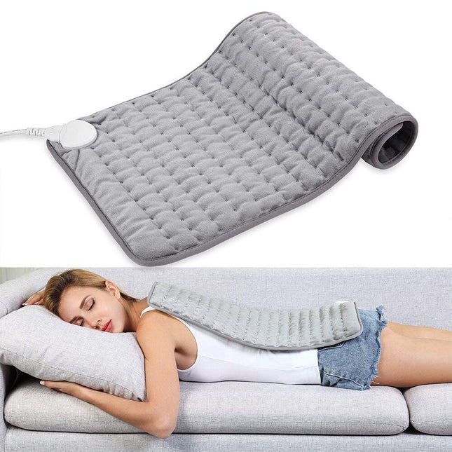 Premium Weighted Heating Pad | Full Body Comfort | 6-Level Temperature Control | Soft Microfiber | Large 23x11 Inch Size | Fast Heating Technology | Ideal for Neck, Back, Abdomen, Legs | Muscle Pain Relief