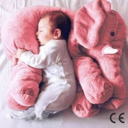 Jumbo Plush Elephant | Soft Giant Stuffed Animal | Baby Comfort Toy | Cuddly Bedding Buddy | Hypoallergenic & Washable | 60cm