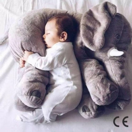 Jumbo Plush Elephant | Soft Giant Stuffed Animal | Baby Comfort Toy | Cuddly Bedding Buddy | Hypoallergenic & Washable | 60cm