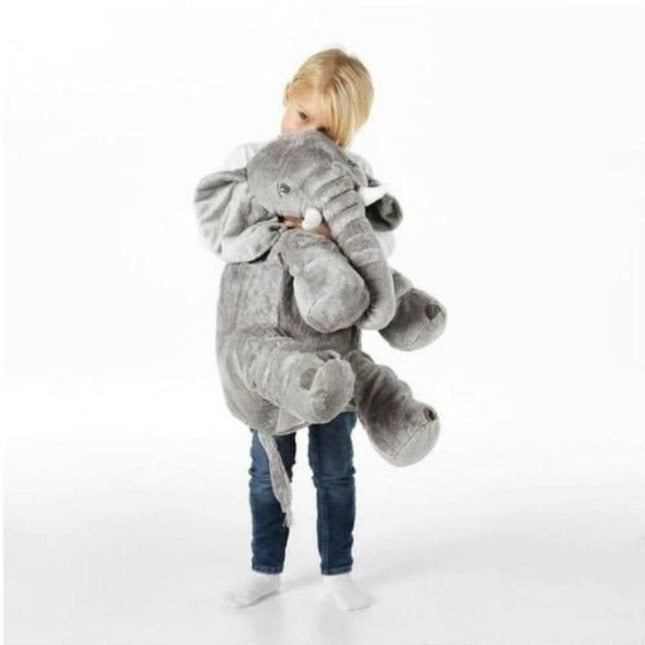 Jumbo Plush Elephant | Soft Giant Stuffed Animal | Baby Comfort Toy | Cuddly Bedding Buddy | Hypoallergenic & Washable | 60cm