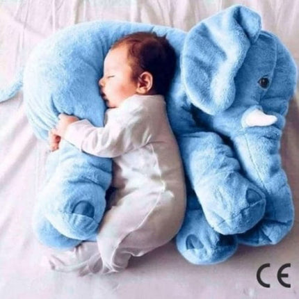 Jumbo Plush Elephant | Soft Giant Stuffed Animal | Baby Comfort Toy | Cuddly Bedding Buddy | Hypoallergenic & Washable | 60cm
