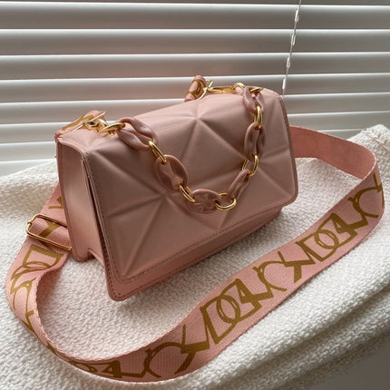 Savannah Quilted Crossbody Bag | Chain Strap | Flap Closure | Multiple Ways to Wear | 4 Colors Available