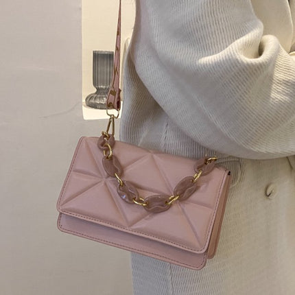 Savannah Quilted Crossbody Bag | Chain Strap | Flap Closure | Multiple Ways to Wear | 4 Colors Available