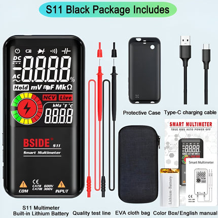 Smart Digital Multimeter | Advanced LCD Display | High Precision | Auto Range | Overload Protection | AC/DC Voltage & Current Measurement | Diode & Continuity Test | Portable & Ergonomic Design