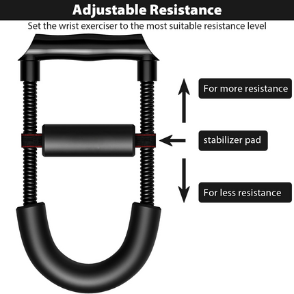 Adjustable Grip Strengthener | Wrist & Forearm Exercise | Portable Hand Workout Tool | Durable Non-Slip Handle | Ideal for Athletes & Fitness Enthusiasts | Alloy Steel Construction | Prevents Wrist Injuries