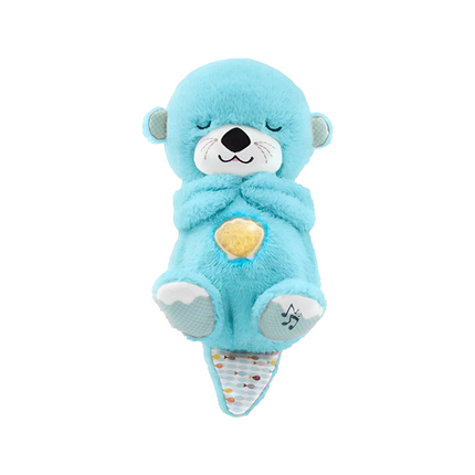 Snuggle Breathing Otter Bear | 30cm Plush Toy with Soothing Music & Motion | Ideal Sleep Aid & Cuddle Companion | High-Quality Materials | Baby Gift with Soft Texture & Gentle Features
