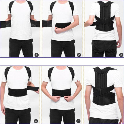 Adjustable Back Support Brace | Straightens Shoulders | Breathable Material | Relieves Back & Neck Pain | Discreet Under Clothing | Ideal for Daily Wear | Posture Alignment | Muscle Recovery | Multiple Sizes Available