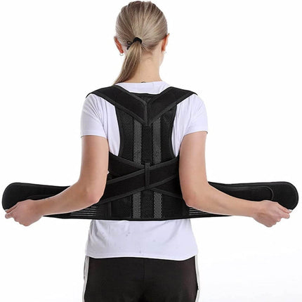 Adjustable Back Support Brace | Straightens Shoulders | Breathable Material | Relieves Back & Neck Pain | Discreet Under Clothing | Ideal for Daily Wear | Posture Alignment | Muscle Recovery | Multiple Sizes Available