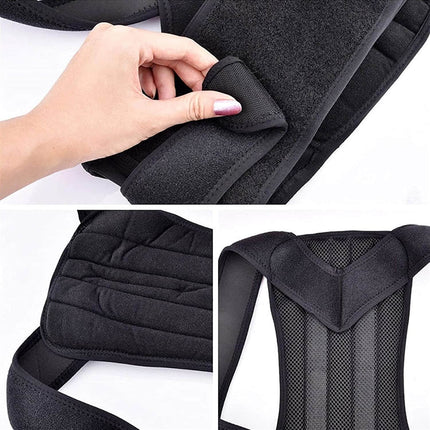 Adjustable Back Support Brace | Straightens Shoulders | Breathable Material | Relieves Back & Neck Pain | Discreet Under Clothing | Ideal for Daily Wear | Posture Alignment | Muscle Recovery | Multiple Sizes Available