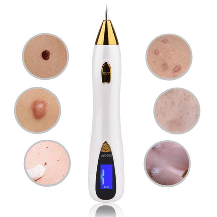 Deluxe Skin Tags & Freckle Remover Device | Nano Needle Technology | Remove Moles & Blemishes Effortlessly | 9 Adjustable Levels | Safe & Easy At-Home Use | USB Rechargeable | Includes Needles & Charger