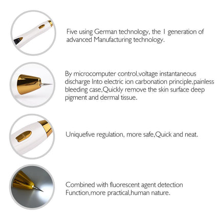 Deluxe Skin Tags & Freckle Remover Device | Nano Needle Technology | Remove Moles & Blemishes Effortlessly | 9 Adjustable Levels | Safe & Easy At-Home Use | USB Rechargeable | Includes Needles & Charger