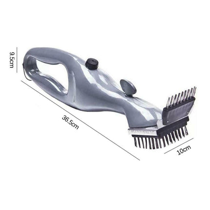 BBQ Steam Cleaning Brush | Effortlessly Clean & Sterilize | Grill Tool | 18" Silver | Dishwasher Safe | Ergonomic Grip | Durable Design | For All Grills | No Chemicals | Easy to Use | Clean Naturally