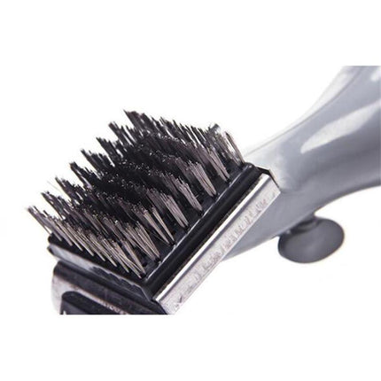 BBQ Steam Cleaning Brush | Effortlessly Clean & Sterilize | Grill Tool | 18" Silver | Dishwasher Safe | Ergonomic Grip | Durable Design | For All Grills | No Chemicals | Easy to Use | Clean Naturally