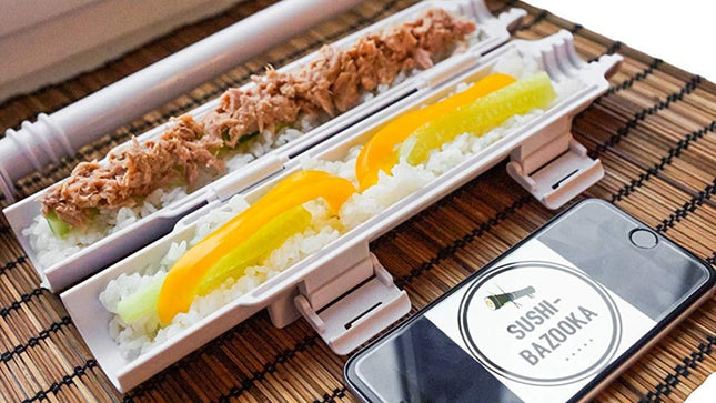 Sushi Roll Making Kit | Includes Bamboo Mat and Easy-Clean Sushi Tube | Perfectly Formed California Rolls Every Time