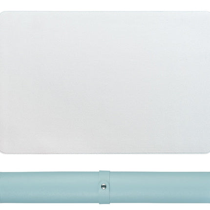 Non-Slip Polyurethane Leather Desk Mat | Available in 3 Sizes | 7 Pastel Colors | Smooth Surface for Enhanced Mouse Movement | Optional Mouse Pad Purchase | Includes Travel Strap for Easy Storage