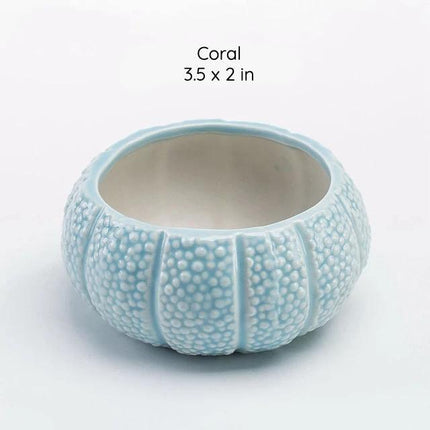 Ceramic Glazed Ocean-Inspired Planters | Coastal Vibe Decorative Pots | Ocean Blue & Teal Options | Various Sizes Available