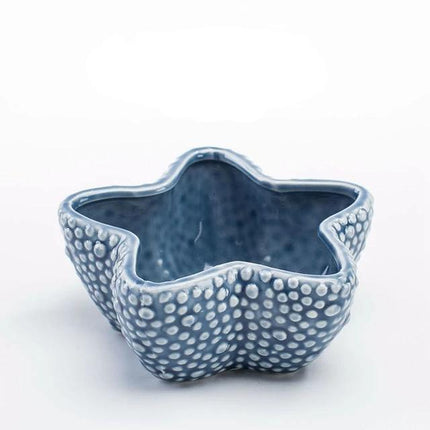Ceramic Glazed Ocean-Inspired Planters | Coastal Vibe Decorative Pots | Ocean Blue & Teal Options | Various Sizes Available