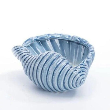 Ceramic Glazed Ocean-Inspired Planters | Coastal Vibe Decorative Pots | Ocean Blue & Teal Options | Various Sizes Available